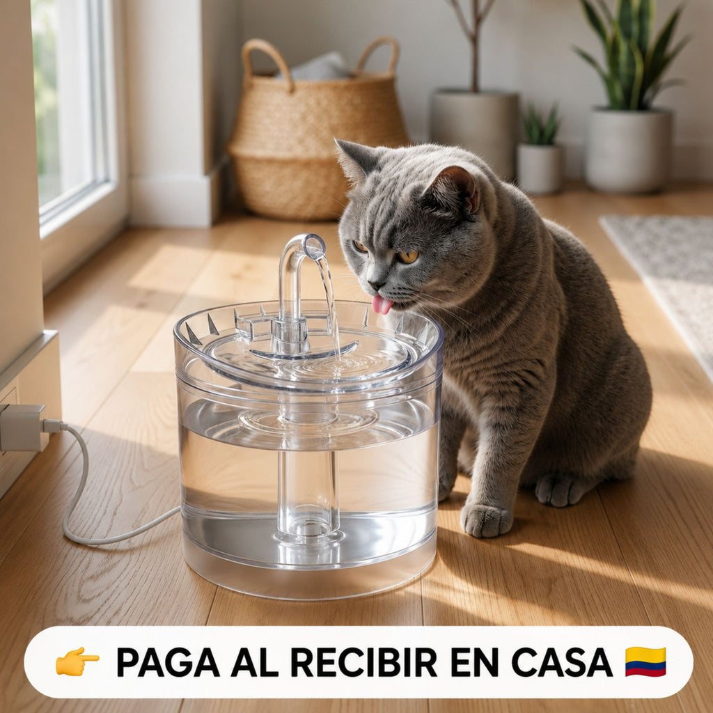 Bebedero Fuente Agua Automático Gatos
